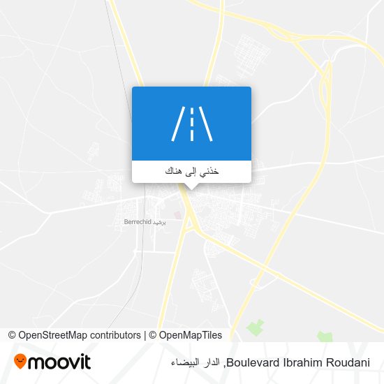 خريطة Boulevard Ibrahim Roudani