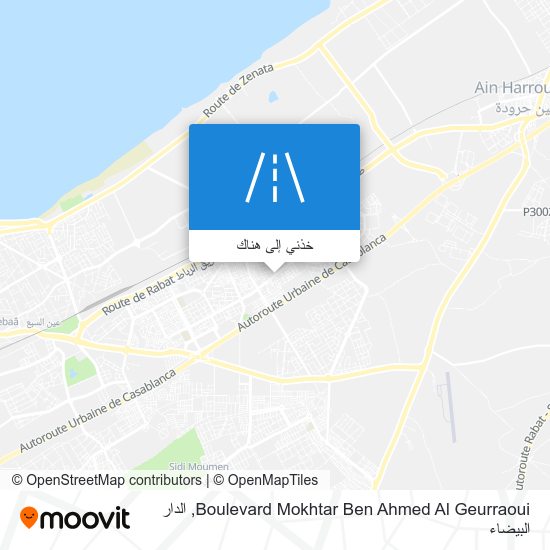 خريطة Boulevard Mokhtar Ben Ahmed Al Geurraoui