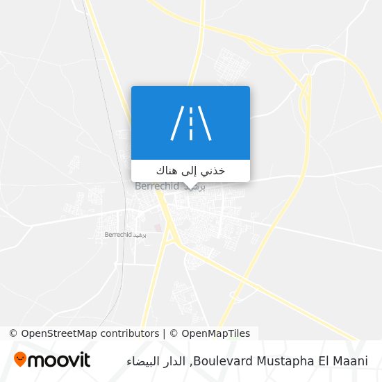 خريطة Boulevard Mustapha El Maani