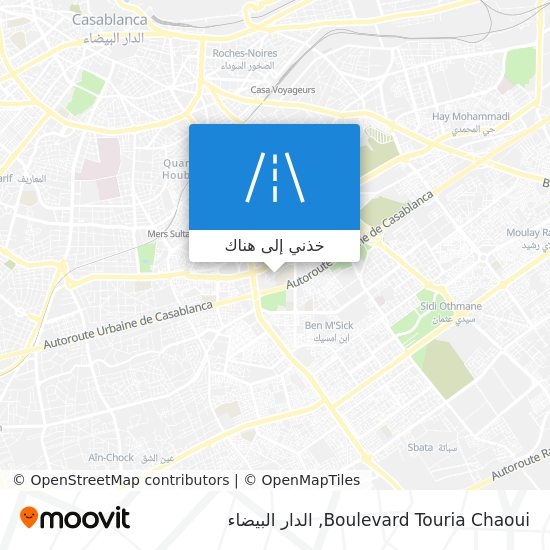خريطة Boulevard Touria Chaoui