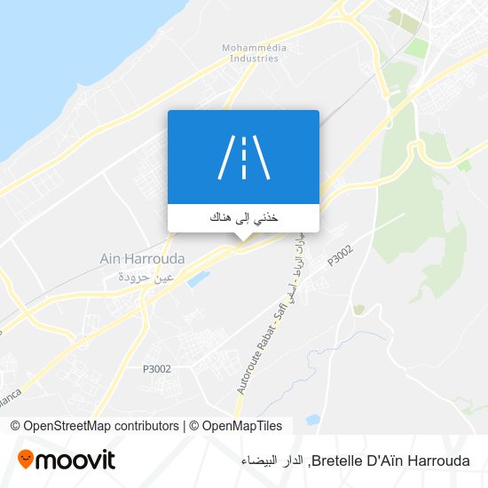 خريطة Bretelle D'Aïn Harrouda