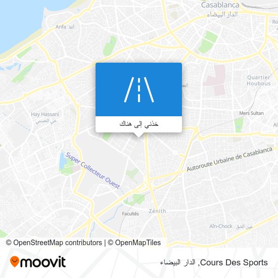 خريطة Cours Des Sports