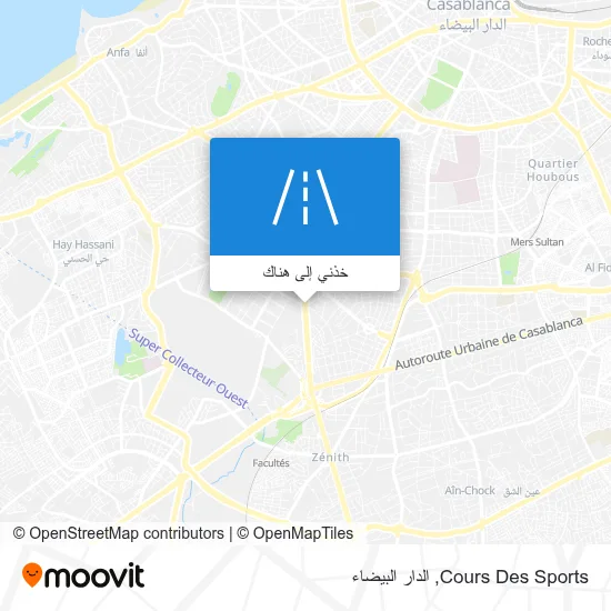 خريطة Cours Des Sports