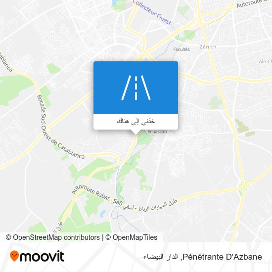 خريطة Pénétrante D'Azbane