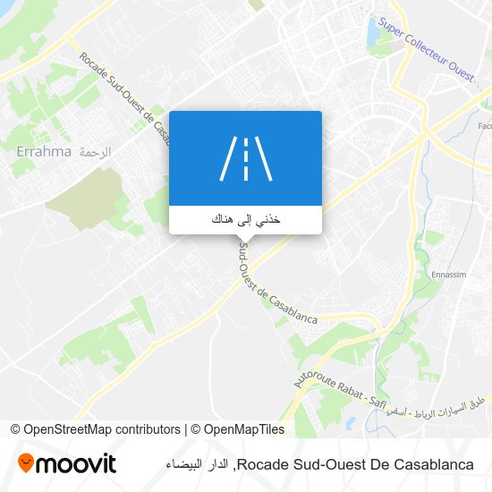 خريطة Rocade Sud-Ouest De Casablanca