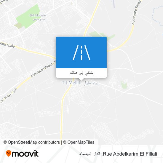 خريطة Rue Abdelkarim El Fillali
