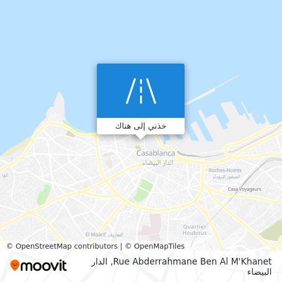 خريطة Rue Abderrahmane Ben Al M'Khanet