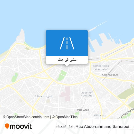 خريطة Rue Abderrahmane Sahraoui