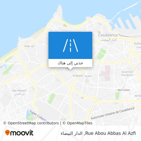 خريطة Rue Abou Abbas Al Azfi