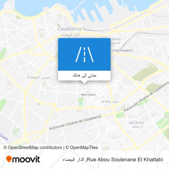خريطة Rue Abou Soulenane El Khattabi