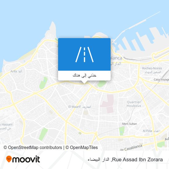 خريطة Rue Assad Ibn Zorara