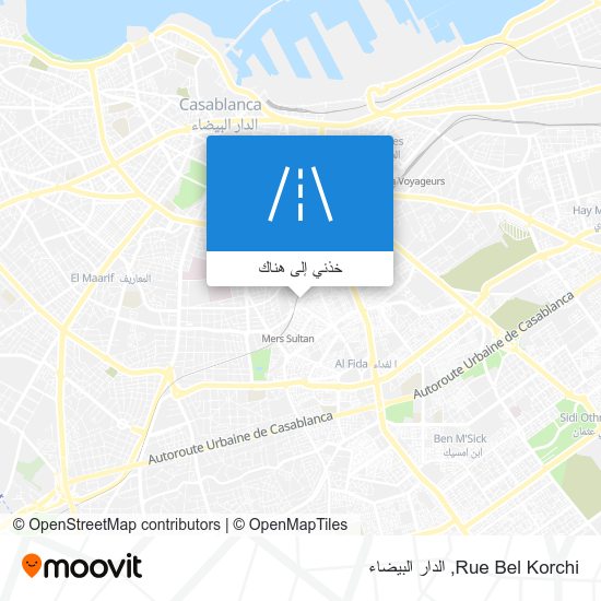 خريطة Rue Bel Korchi
