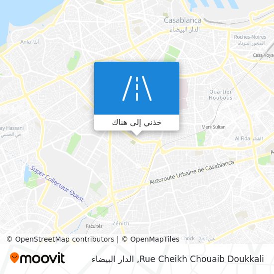 خريطة Rue Cheikh Chouaib Doukkali