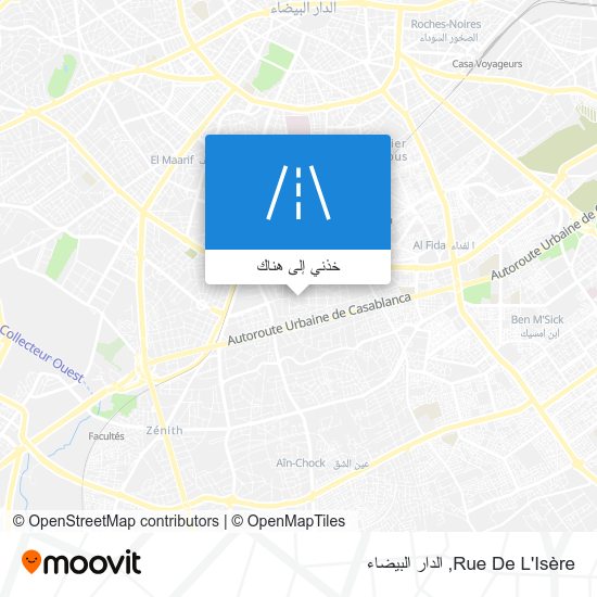 خريطة Rue De L'Isère