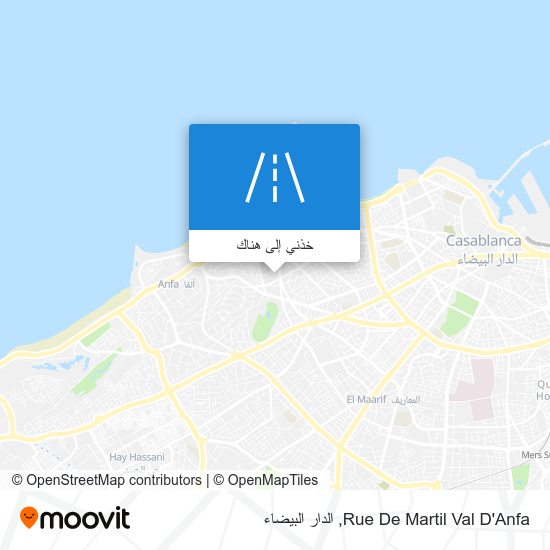 خريطة Rue De Martil Val D'Anfa