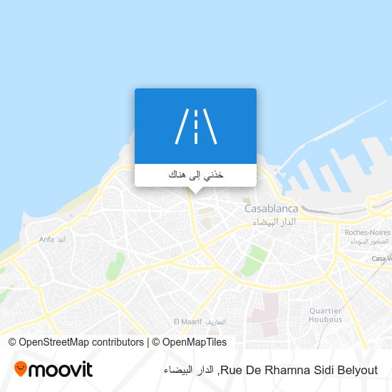 خريطة Rue De Rhamna Sidi Belyout