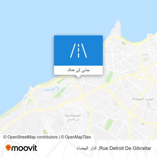 خريطة Rue Detroit De Gibraltar