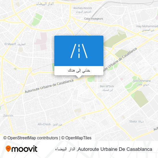 خريطة Autoroute Urbaine De Casablanca