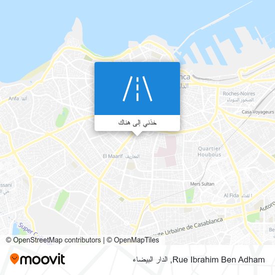 خريطة Rue Ibrahim Ben Adham