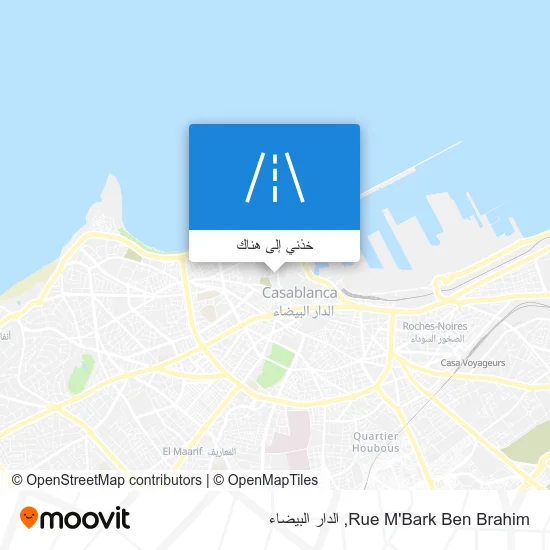 خريطة Rue M'Bark Ben Brahim