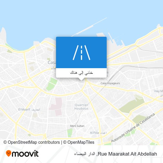 خريطة Rue Maarakat Ait Abdellah