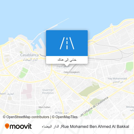 خريطة Rue Mohamed Ben Ahmed Al Bakkal