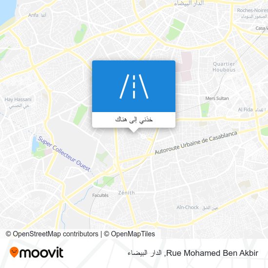 خريطة Rue Mohamed Ben Akbir