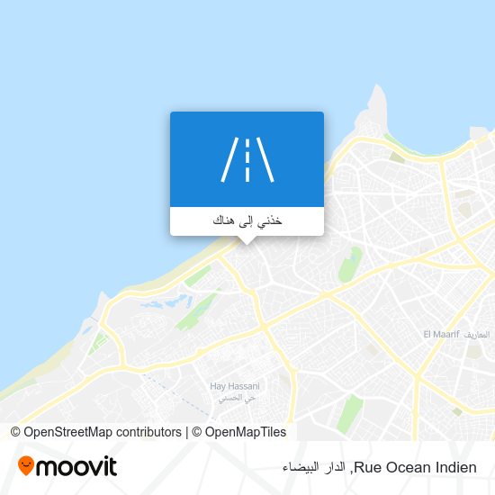 خريطة Rue Ocean Indien