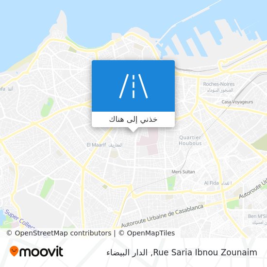خريطة Rue Saria Ibnou Zounaim