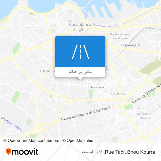 خريطة Rue Tabit Bnou Kourra