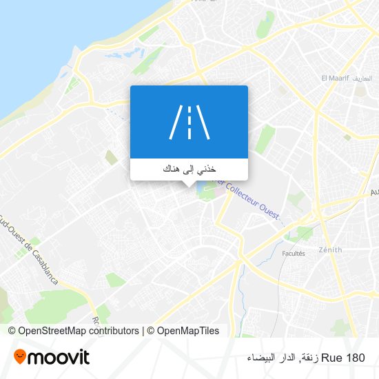 خريطة Rue 180 زنقة