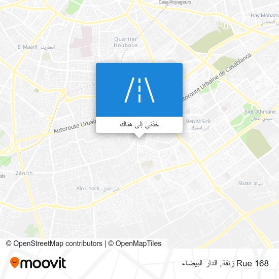 خريطة Rue 168 زنقة