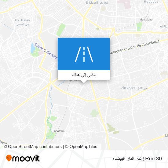 خريطة Rue 30 زنقة