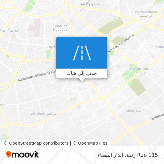 خريطة Rue 115 زنقة