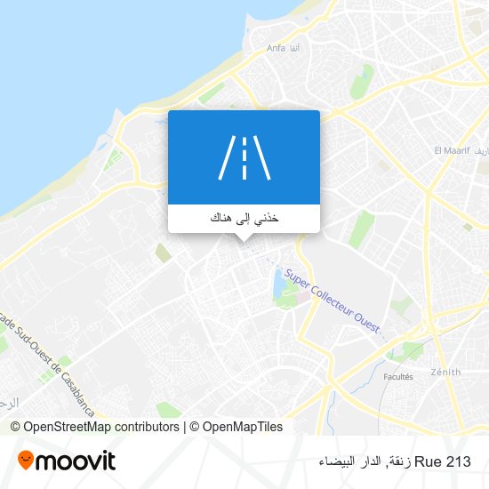 خريطة Rue 213 زنقة