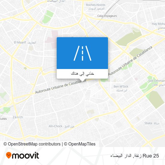 خريطة Rue 25 زنقة