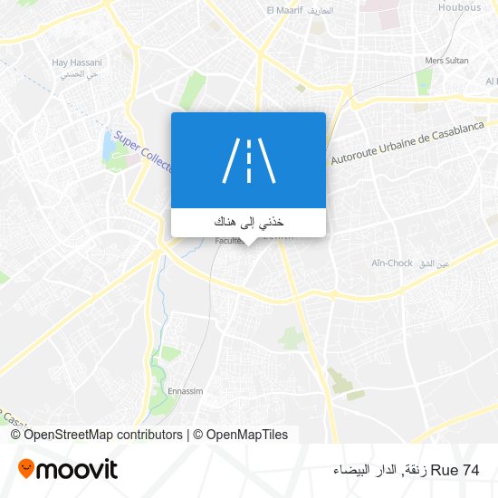 خريطة Rue 74 زنقة