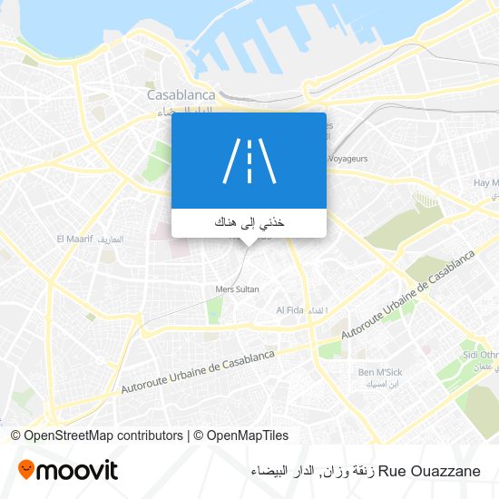 خريطة Rue Ouazzane زنقة وزان