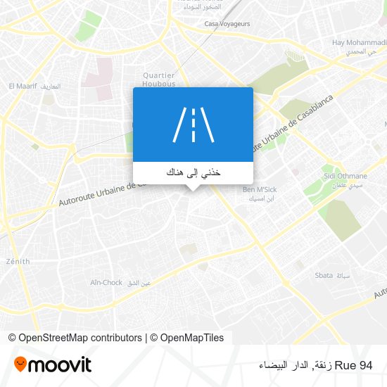 خريطة Rue 94 زنقة