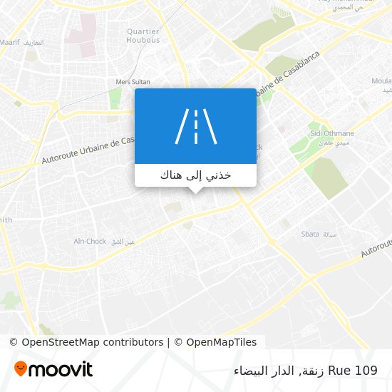 خريطة Rue 109 زنقة