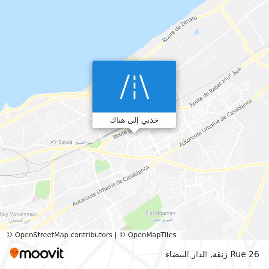 خريطة Rue 26 زنقة