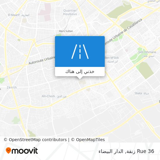 خريطة Rue 36 زنقة