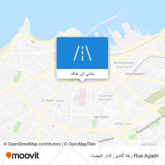 خريطة Rue Agadir زنقة أكادير