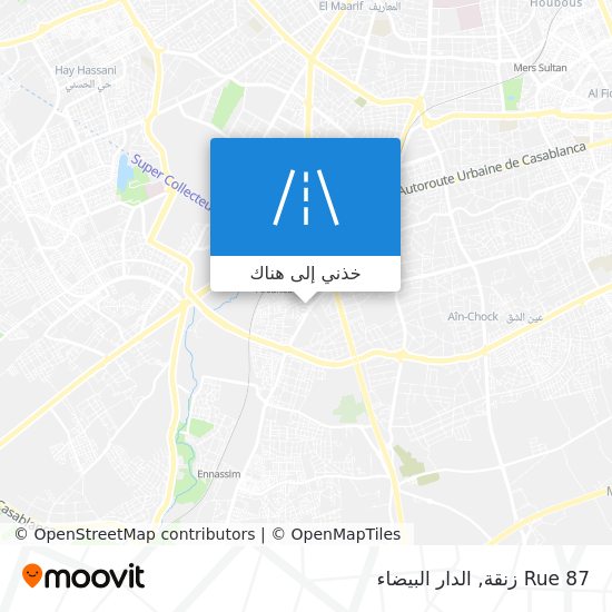 خريطة Rue 87 زنقة