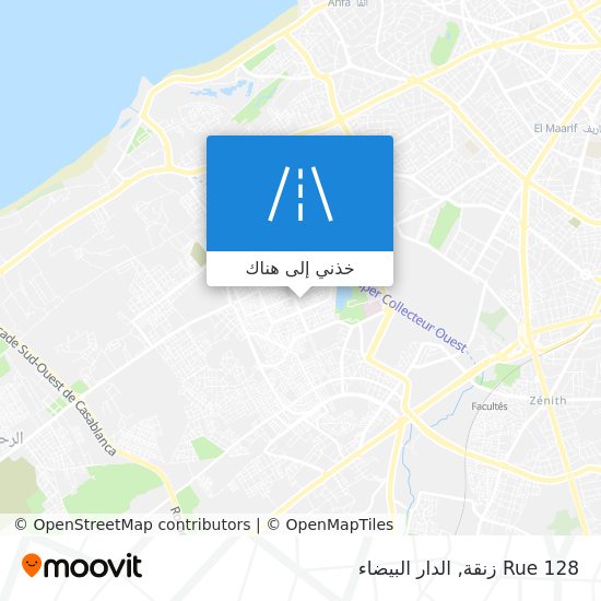 خريطة Rue 128 زنقة