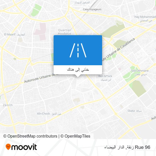 خريطة Rue 96 زنقة