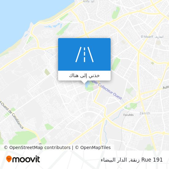 خريطة Rue 191 زنقة