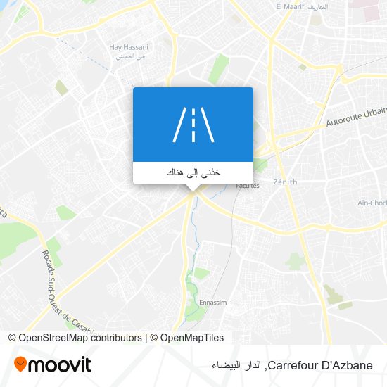 خريطة Carrefour D'Azbane