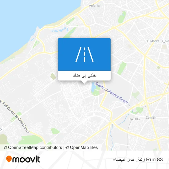 خريطة Rue 83 زنقة
