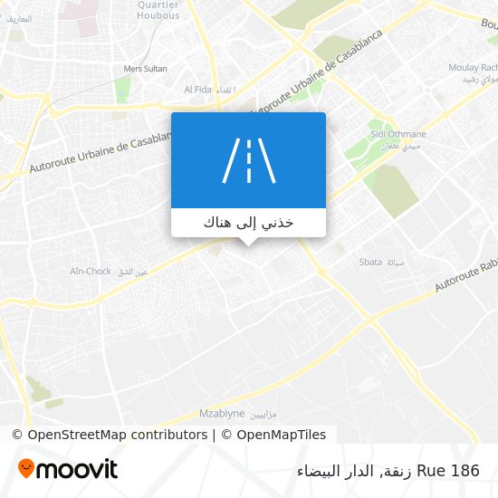 خريطة Rue 186 زنقة